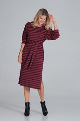 Day Dress M848 – Figl, Burgundy – Day Dress – image 2