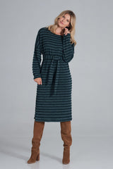 Day Dress M848 – Figl, Green – Day Dress – image 3
