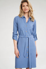 Day Dress M701 – Figl, Blue – Day Dress