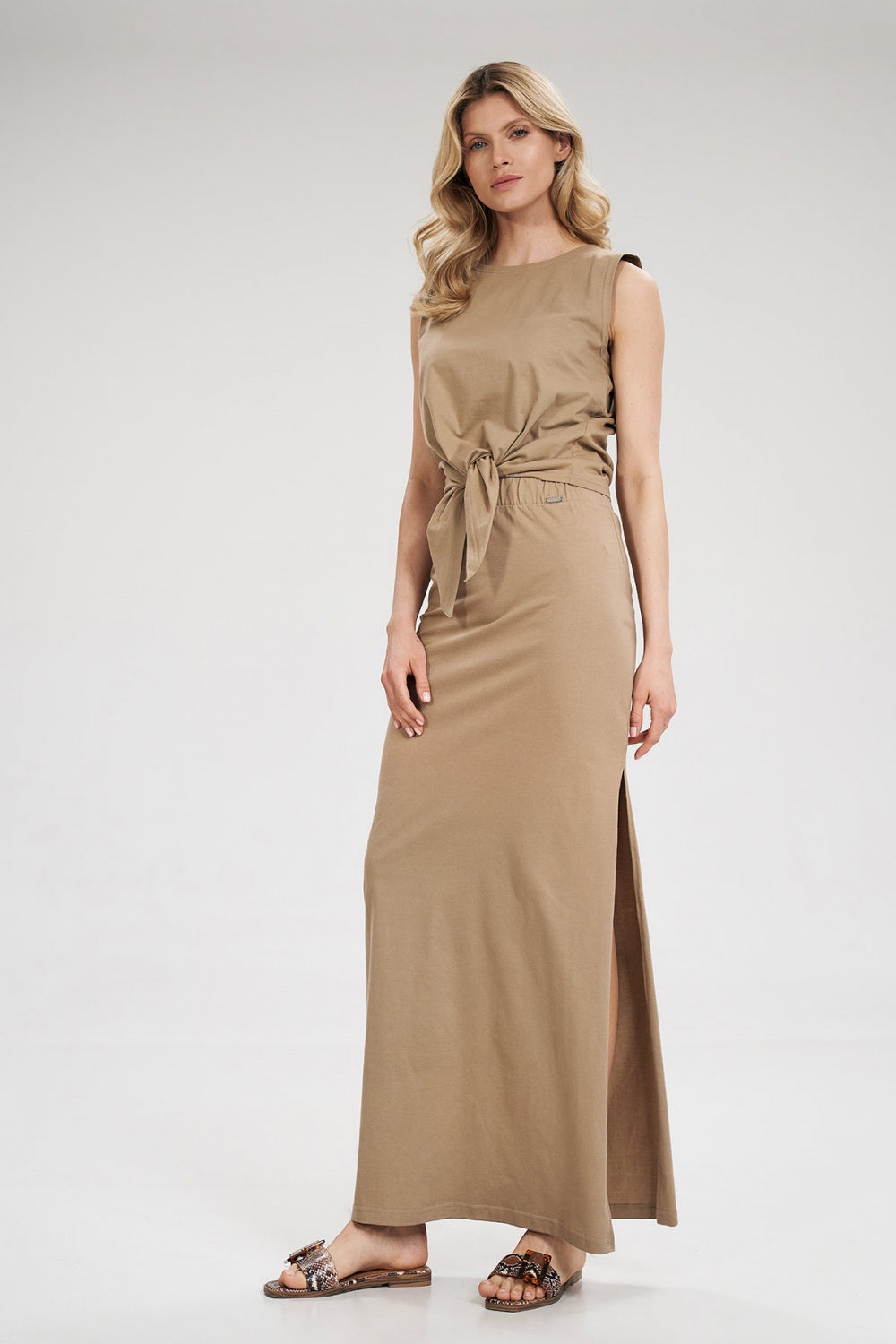Long skirt M789 – Figl, Beige – Skirt