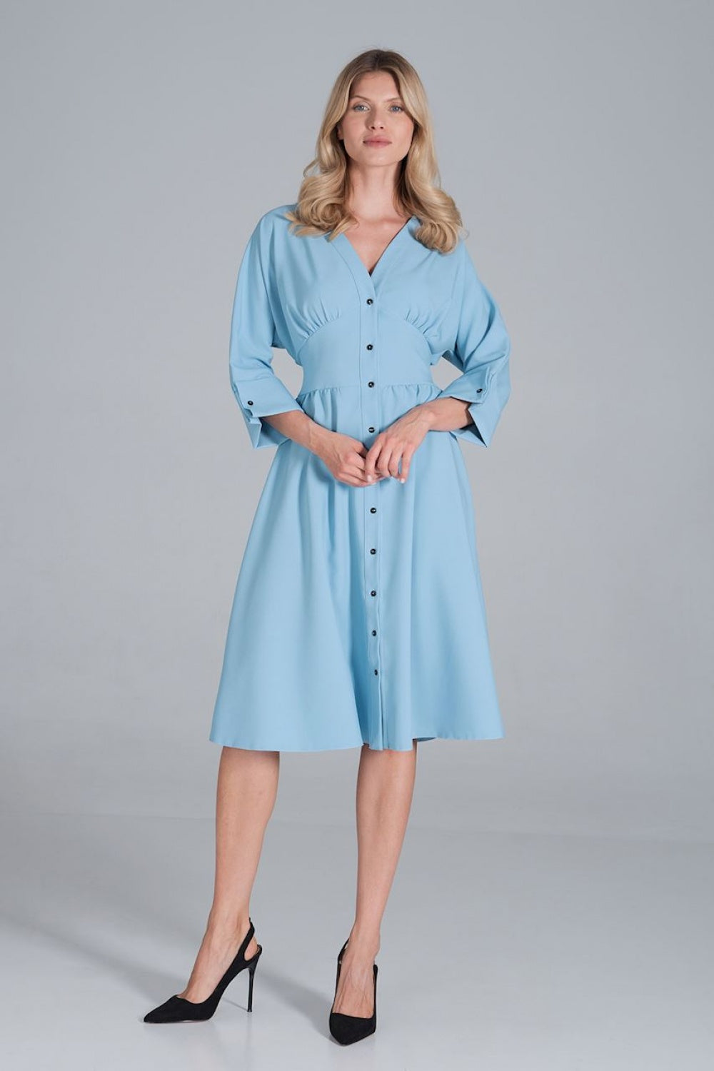 Day Dress M843 – Figl, Sky Blue – Day Dress