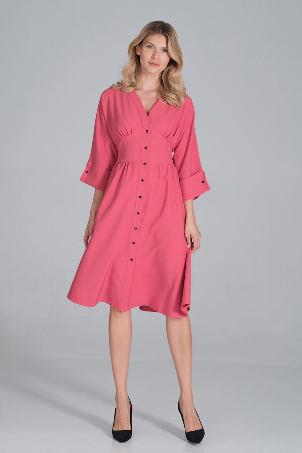 Day Dress M843 – Figl, Coral – Day Dress – image 2
