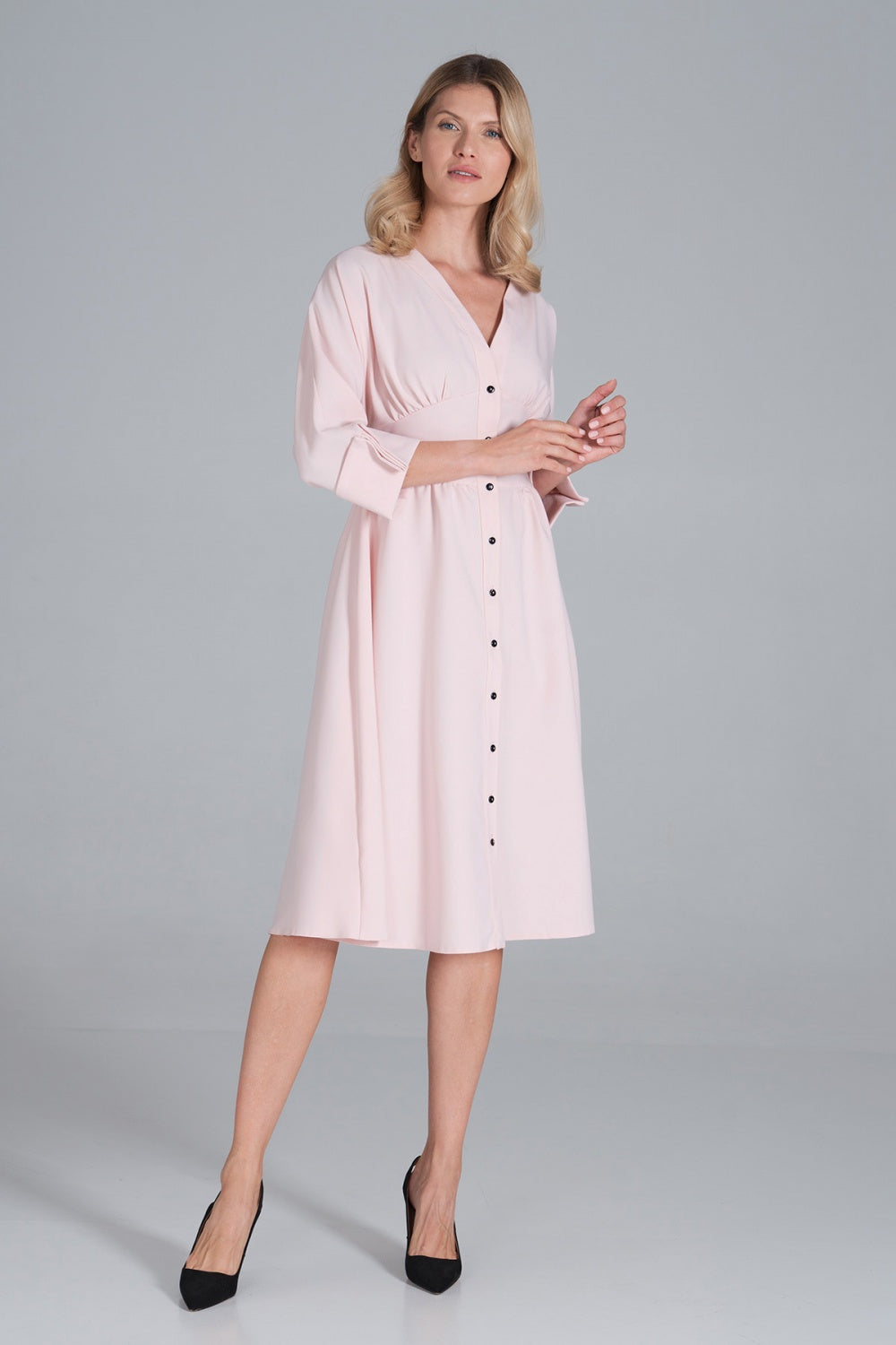 Day Dress M843 – Figl, Pink – Day Dress – image 3
