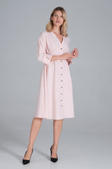 Day Dress M843 – Figl, Pink – Day Dress – image 3