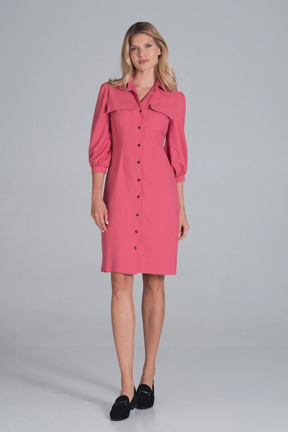 Day Dress M849 – Figl, Coral – Day Dress – image 2