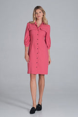 Day Dress M849 – Figl, Coral – Day Dress – image 2