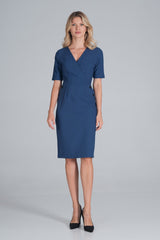 Day Dress M851 – Figl, Blue – Day Dress