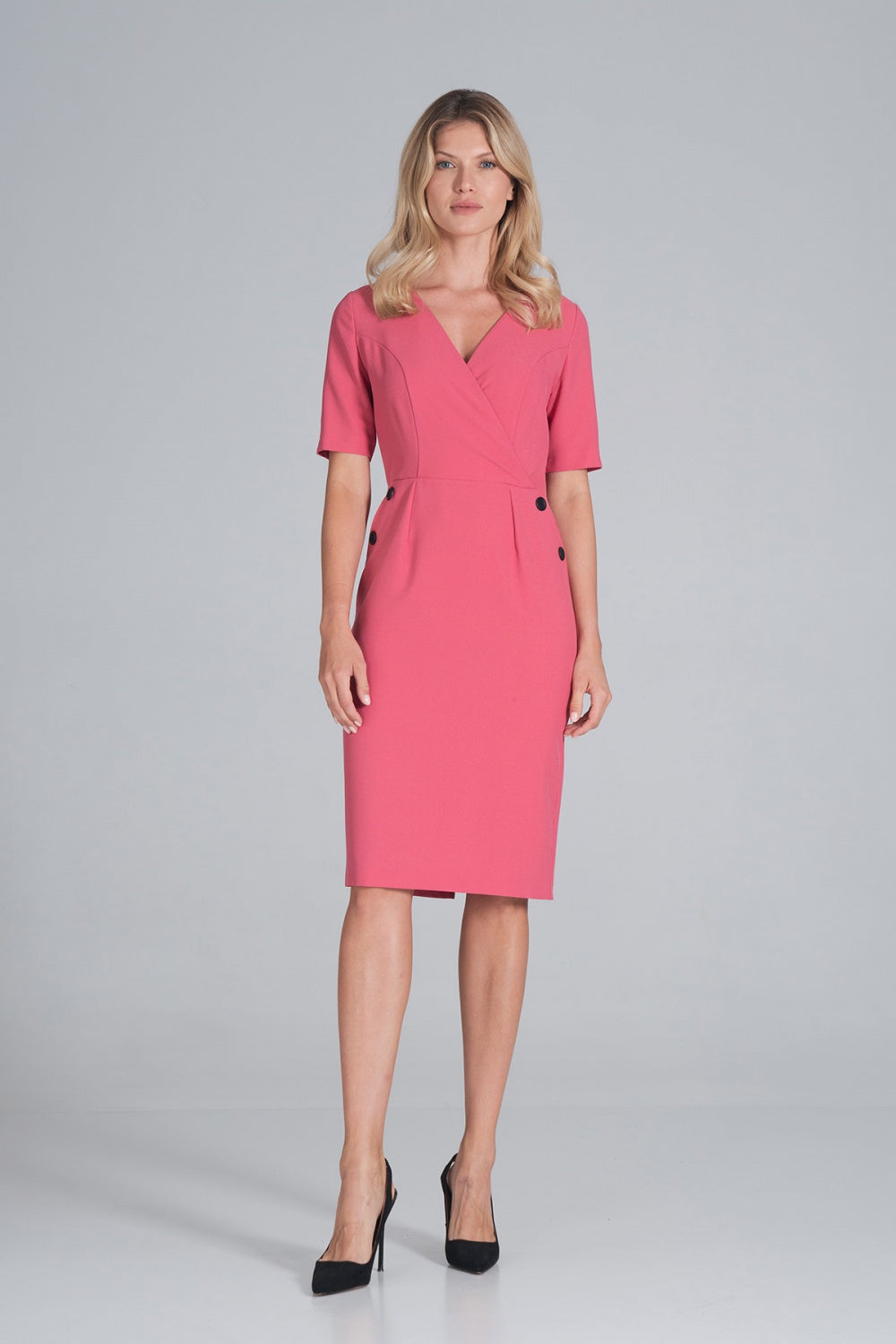 Day Dress M851 – Figl, Coral – Day Dress – image 2