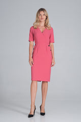 Day Dress M851 – Figl, Coral – Day Dress – image 2