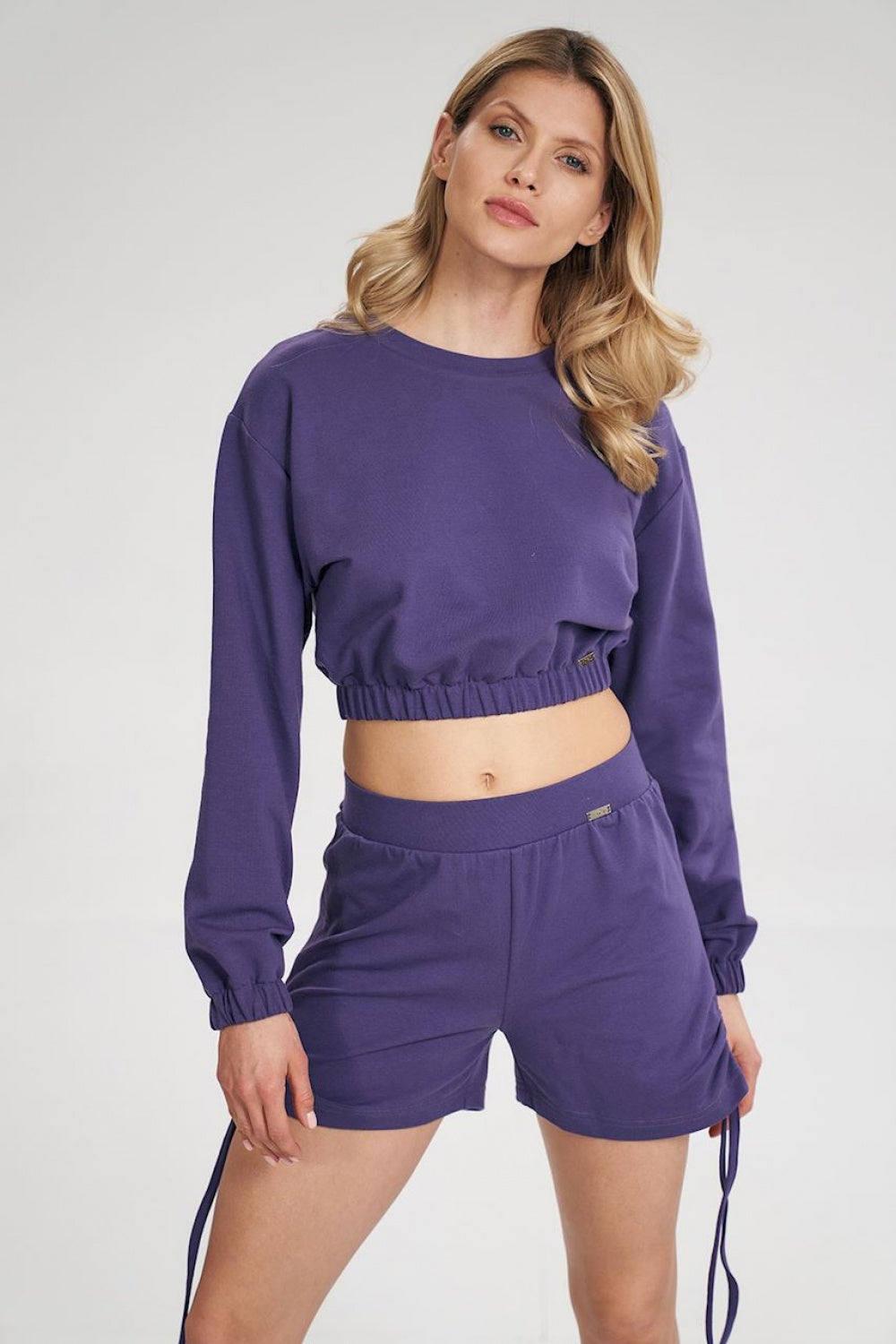 Sweatshirt M771 – Figl, Violet – Sweatshirt – image 3