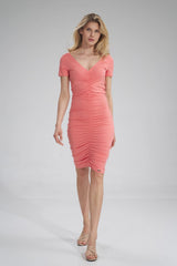 Day Dress M786 – Figl, Coral – Day Dress – image 3