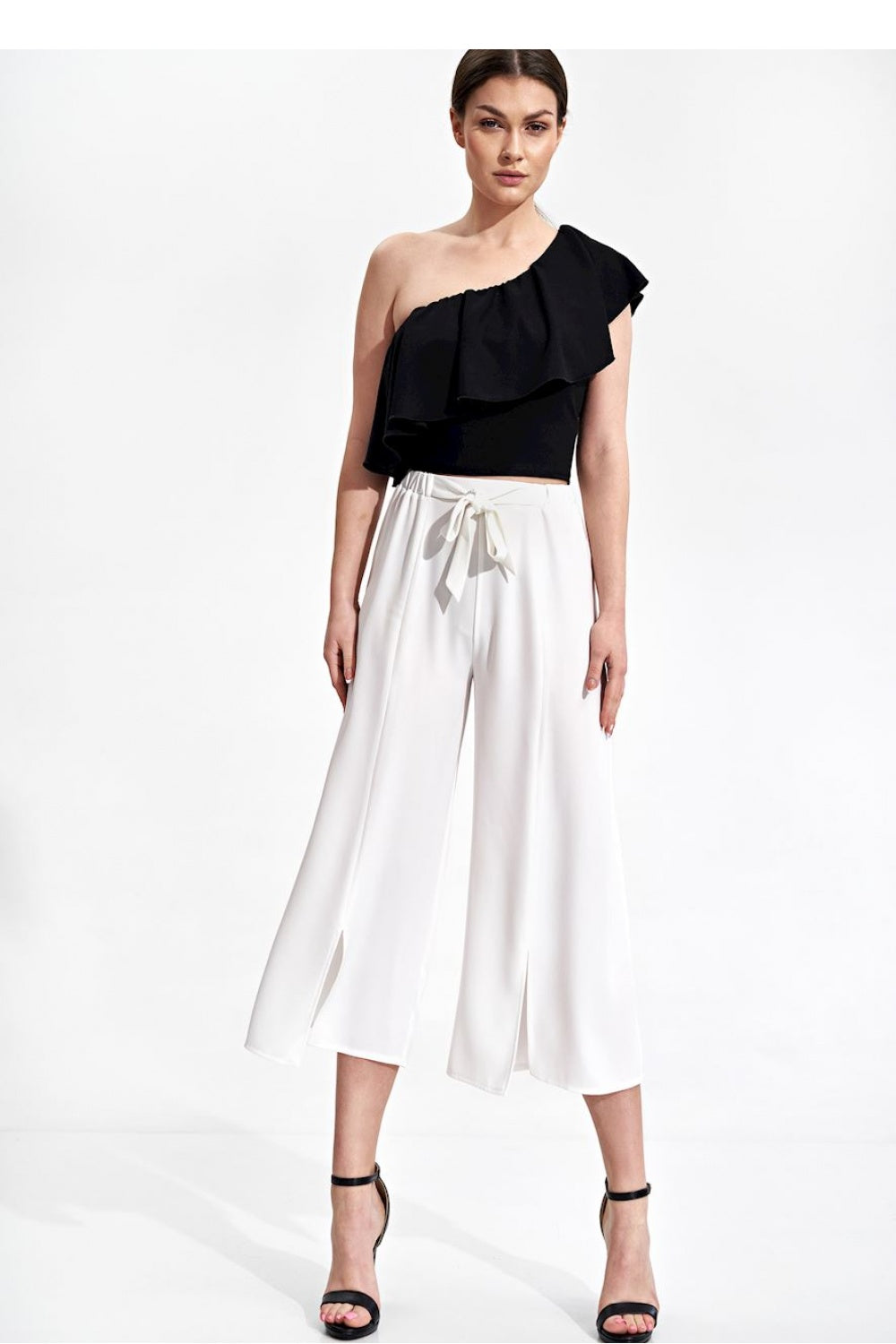 Women's Trousers M860 – Figl, Ecru – Pants – image 3