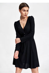 Day Dress M861 – Figl, Black – Day Dress – image 3