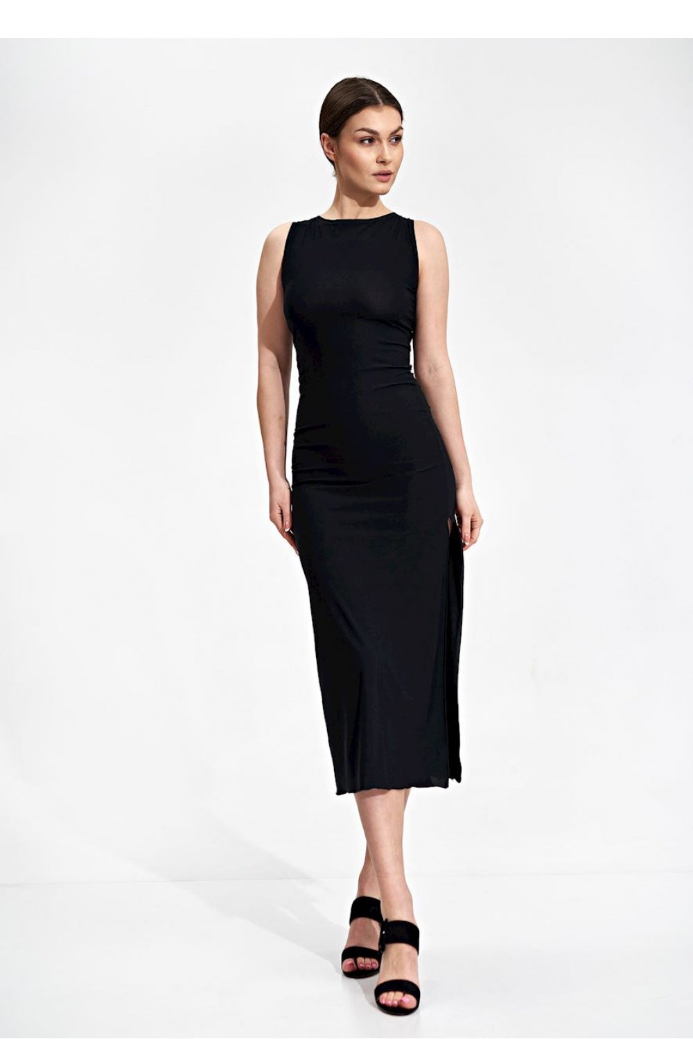 Day Dress M864 – Figl, Black – Day Dress – image 3
