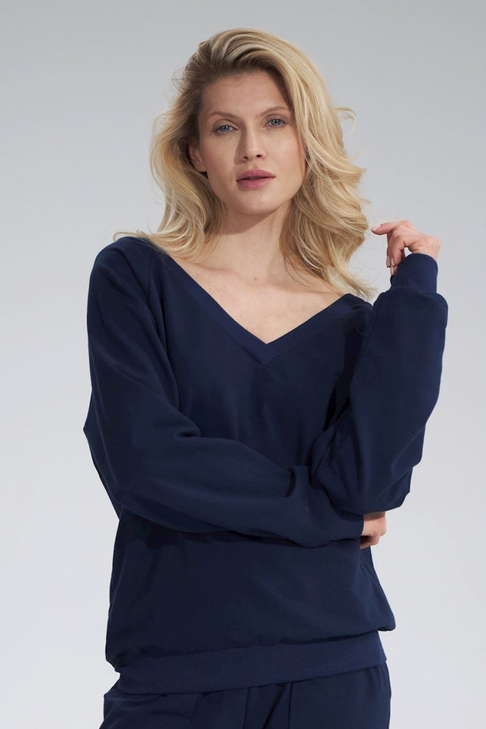 Sweatshirt M799 – Figl, Navy – Sweatshirt – image 2