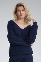 Sweatshirt M799 – Figl, Navy – Sweatshirt – image 2