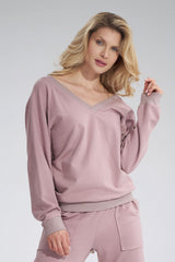 Sweatshirt M799 – Figl, Dark Pink – Sweatshirt – image 3