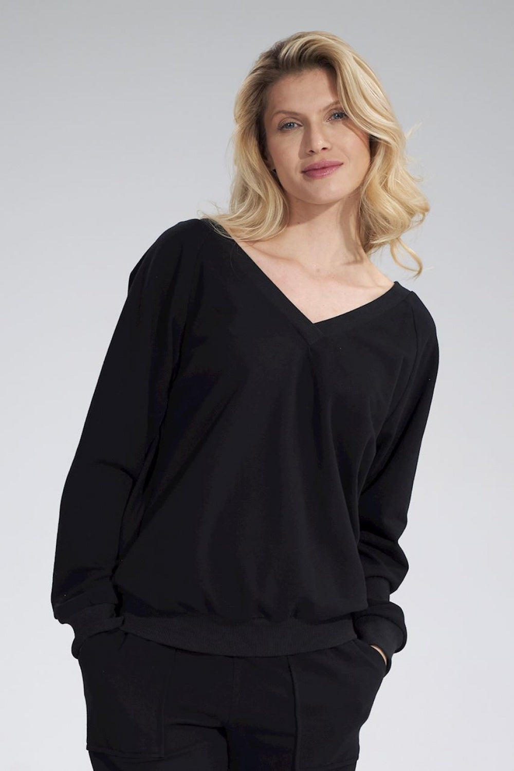 Sweatshirt M799 – Figl, Black – Sweatshirt – image 5