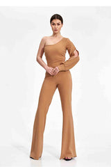 Suit M870 – Figl, Beige – Jumpsuit – image 2