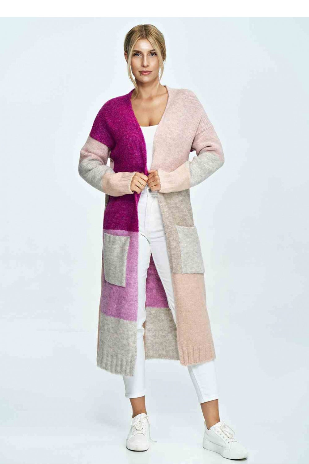 Cardigan M896 – Figl, Fuchsia Pink – Cardigan