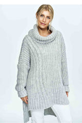 Turtleneck M892 – Figl, Light Grey – Turtleneck