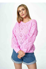 Jumper M887 – Figl, Pink – Jumper