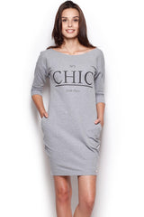 Day Dress 312 – Figl, Grey – Day Dress