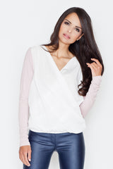 Blouse 375 – Figl, Pink – Blouse – image 2