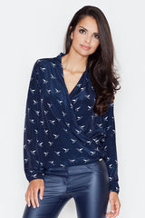 Blouse 371 – Figl, Navy – Blouse